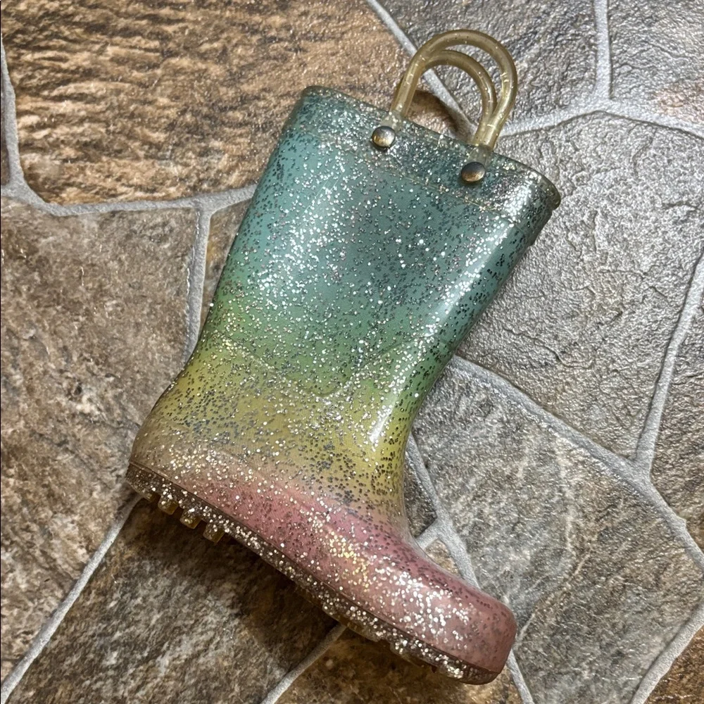 Glittery Multicolor Rain Boots